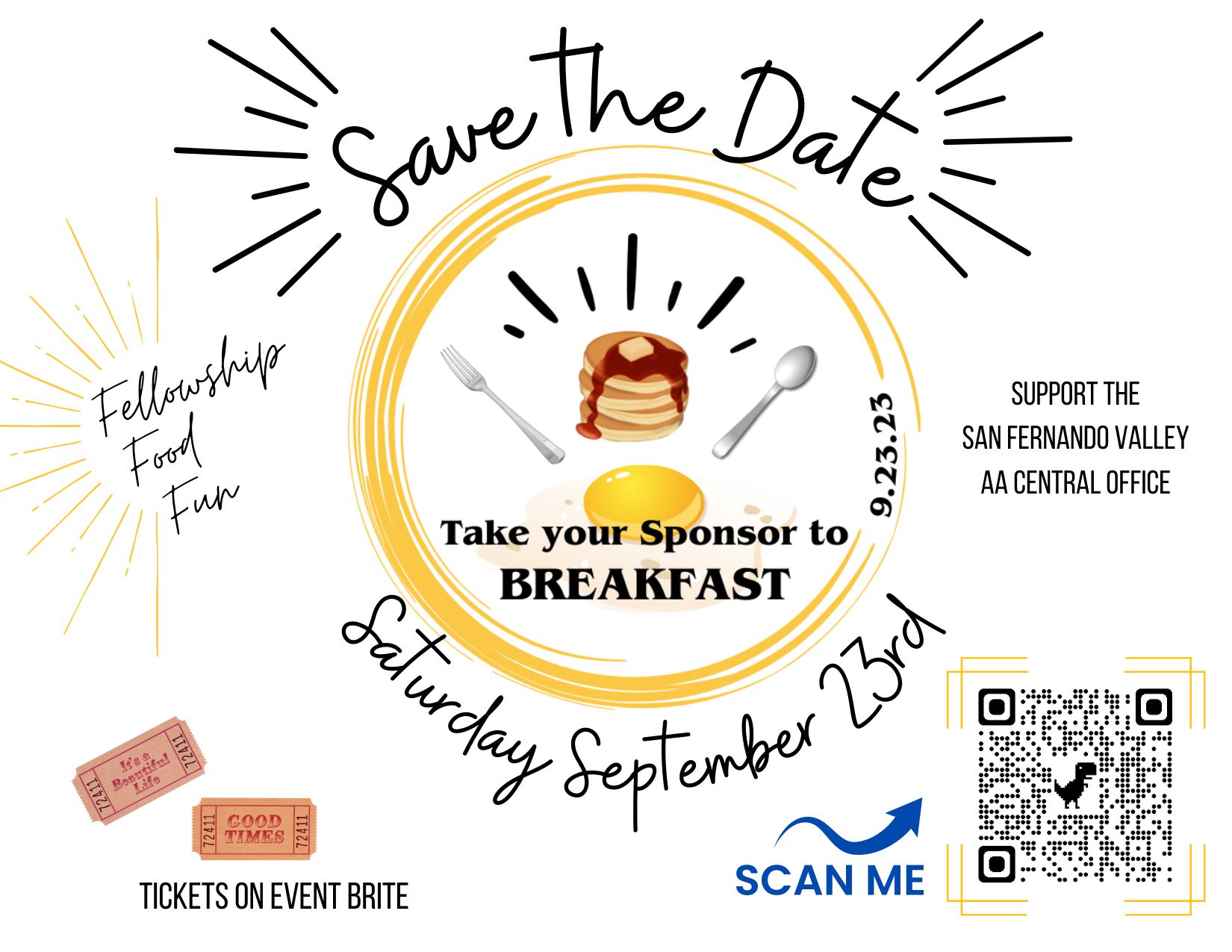 Save The Date! Take Your Sponsor to Breakfast – Sept 23rd
